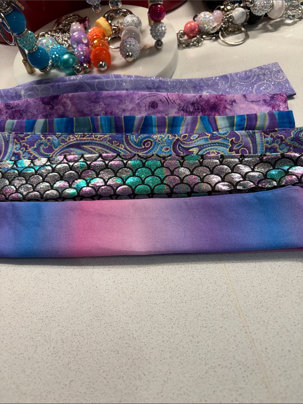 BUY 2 MIX & MATCH SPARKLY CHARMS & HOME SEWN SCARFS 2 for $25 SOME MATCH SCARF/C - Picture 10 of 13